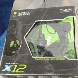 Turtle Beach Ear Force X12 Gaming Headset - Black and Green